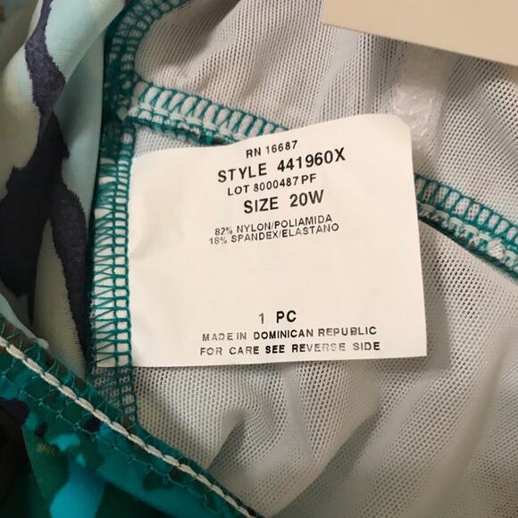 NWT Castaway Tropical One piece Swimsuit - Picture 8 of 9